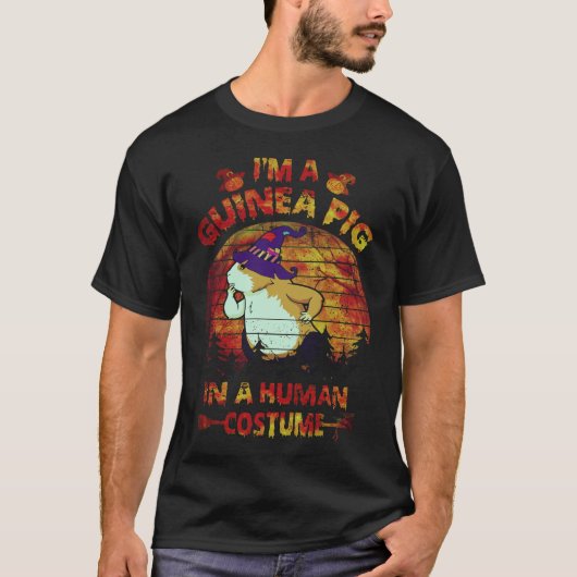モルモット27匹のハロウィンコスチューム(人用) Tシャツ (正面)