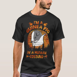 モルモット3匹のハロウィンコスチューム(人間用) Tシャツ