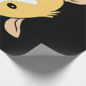 モルモット|かわいいモルモットの黄色い恋人の贈り物 ラッピングペーパー (角)