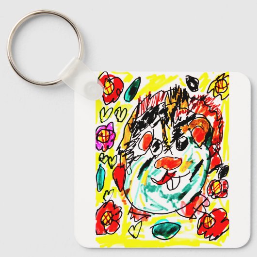モルモット かわいい キーホルダー (正面)