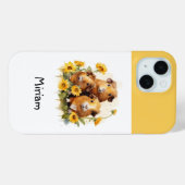 モルモット かわいい テンジクネズミ 幻想的な 水彩画 Case-Mate iPhoneケース (裏面 (横))