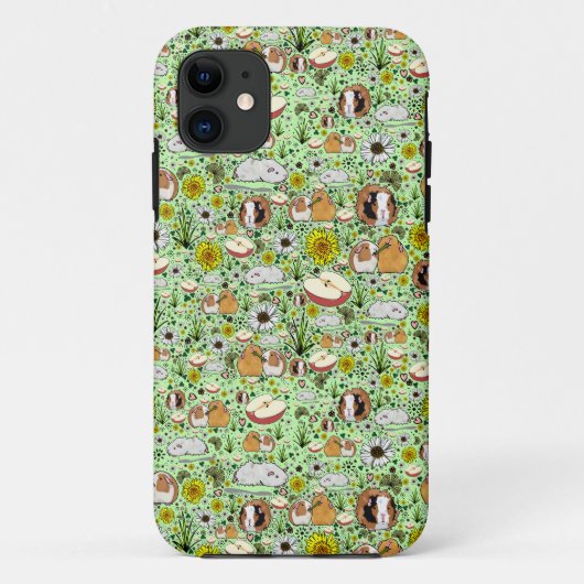 モルモット・イン・グリーン Case-Mate iPhoneケース (裏面)