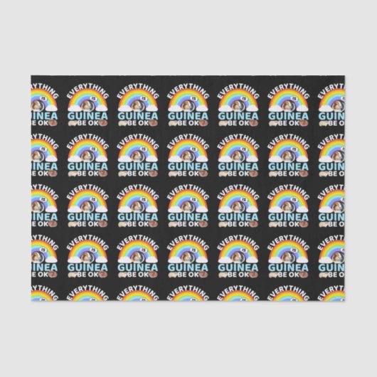 モルモット – ギニアBe OK、勇気付けられる 薄葉紙 (正面)