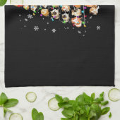 モルモット・ギフト |メリークリスマスモルモット キッチンタオル (折り畳み)