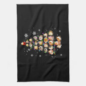 モルモット・ギフト |メリークリスマスモルモット キッチンタオル (縦)