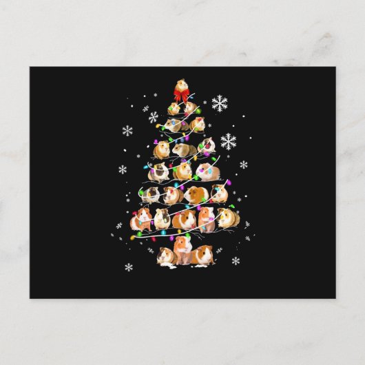 モルモット・ギフト |メリークリスマスモルモット ポストカード (正面)