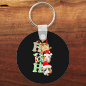 モルモット・クリスマス キーホルダー (正面)