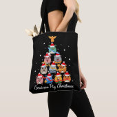 モルモット・クリスマス トートバッグ (クローズアップ)