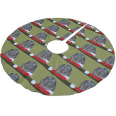 モルモット・クリスマス ブラッシュドポリエステルツリースカート (アングル)