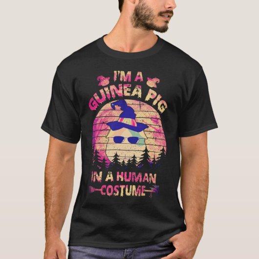 モルモット+コスチューム+大人用 Tシャツ (正面)