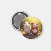 モルモット テーマ マグネット かわいい。 (正面/裏面)