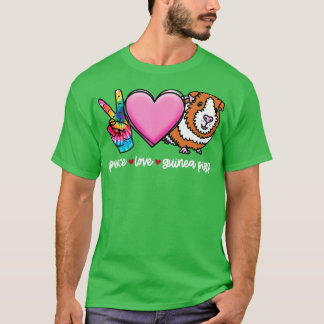 モルモット、ピースラブモルモット、モルモット Tシャツ