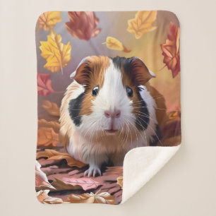 モルモット&フォリング紅葉 シェルパブランケット