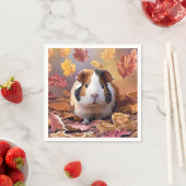 モルモット&フォリング紅葉 スタンダードカクテルナプキン (インサイチュ)