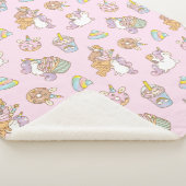 『モルモット·ブブ·ユニコーン·パーティー·パターン』 シェルパブランケット (3/4)