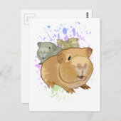 モルモット ポストカード (正面/裏面)