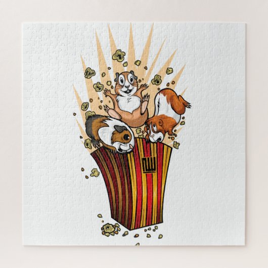 モルモット・ポップコーン ジグソーパズル (縦)