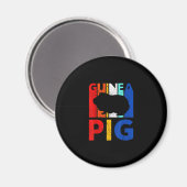 モルモット – ヴィンテージ大好きモルモット マグネット (正面/裏面)