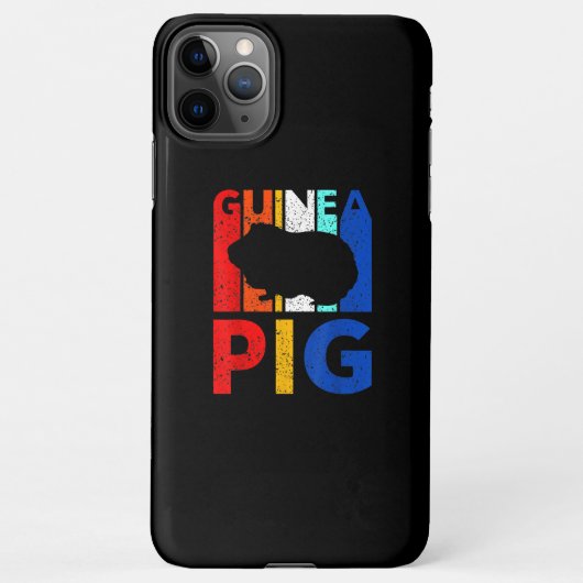 モルモット – ヴィンテージ大好きモルモット iPhoneケース (裏面)