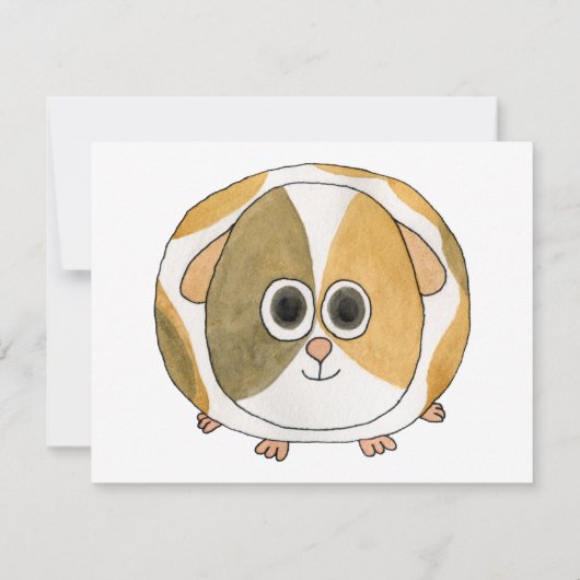 モルモット。 招待状 (裏面)