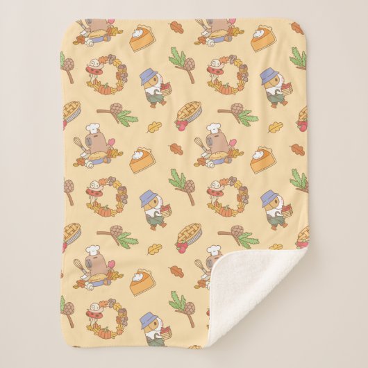 モルモット·秋·パイ シェルパブランケット (正面)