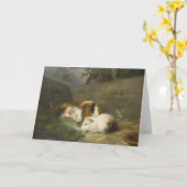 モルモット(George Morland) カード (黄色い花)