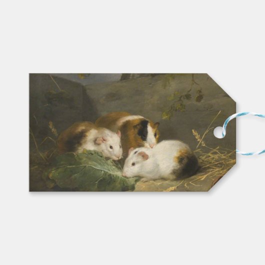 モルモット(George Morland) ギフトタグ (正面(横))