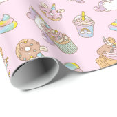 モルモットBubu, Unicornパーティーパターン ラッピングペーパー (ロールコーナー)