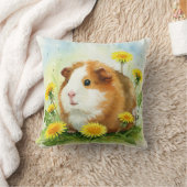 モルモットCavia Cavy Dandelion花枕 クッション (ブランケット)