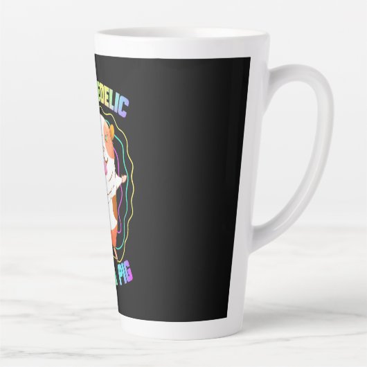 モルモットEDMパーティー カフェラテマグ (右)