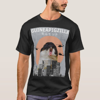 モルモットGuinepigzilla動物おもしろいモルモット Tシャツ