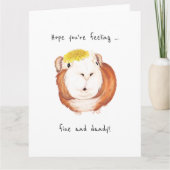 モルモット'Hope あなたは感じ's ...'グリーティングカード カード (正面)