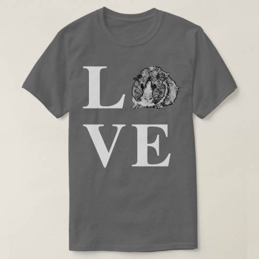 モルモットLove T Tシャツ (デザイン正面)