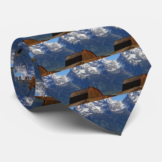 モルモンの列の納屋の壮大なTetonの国立公園 ネクタイ (ロール)