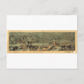 モルモンの開拓者の地図ナウボ素晴らしーからソルトレークへ ポストカード (正面)