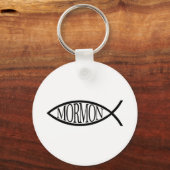 モルモンの魚 キーホルダー (正面)