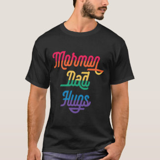 モルモンパパハグズLGBTゲイプライドミーム Tシャツ