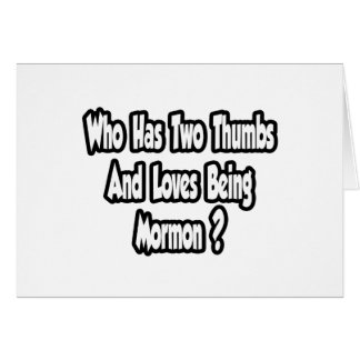 モルモンプライドのジョーク… 2つの親指