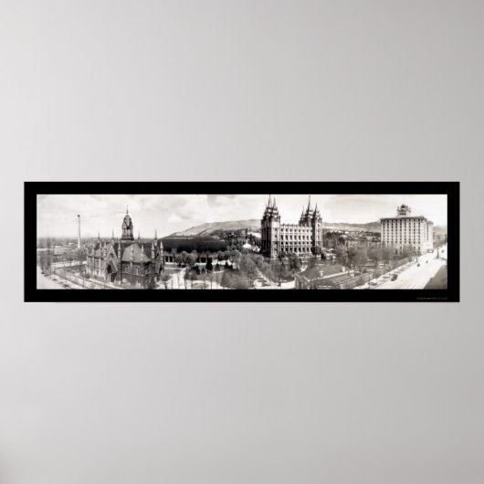 モルモン寺の敷地写真1912 ポスター (正面)