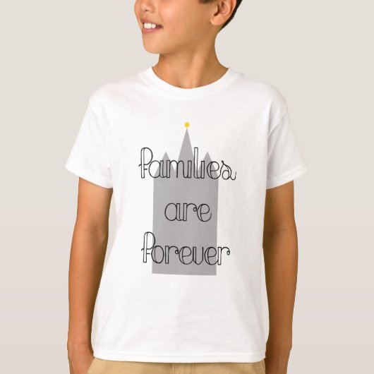 モルモン寺院 末永き家族 Tシャツ (正面)