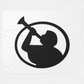 モルモン教の象徴 フリースブランケット (正面(横))