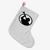 モルモン教の象徴 ラージクリスマスストッキング (正面 (吊り時))