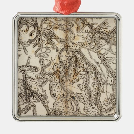 モルヴァン・アトラスの地図 メタルオーナメント (正面)