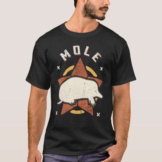 モルヴィンテージレトロクラシック動物 Tシャツ (正面)