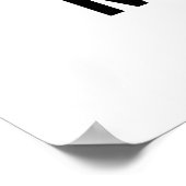 モル分カッコいいおもしろいプリン ポスター (角)