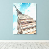 モル・アントネッリアナの街並み，トリノ，イタリア キャンバスプリント (インサイチュ (ウッドフロア))