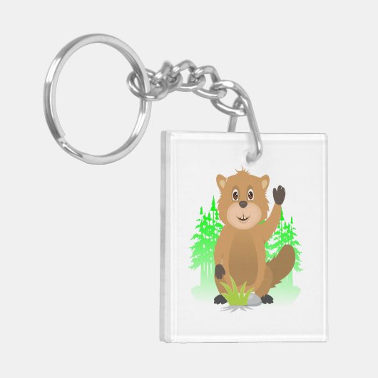 モルclipart キーホルダー (正面左)