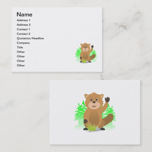 モルclipart 名刺 (正面/裏面)