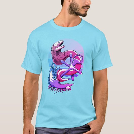 モレイウナギといかり Tシャツ (正面)