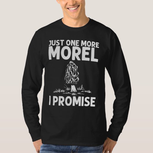 モレカッコいいデザイン女子男性へ野生キノコ狩り Tシャツ (正面)